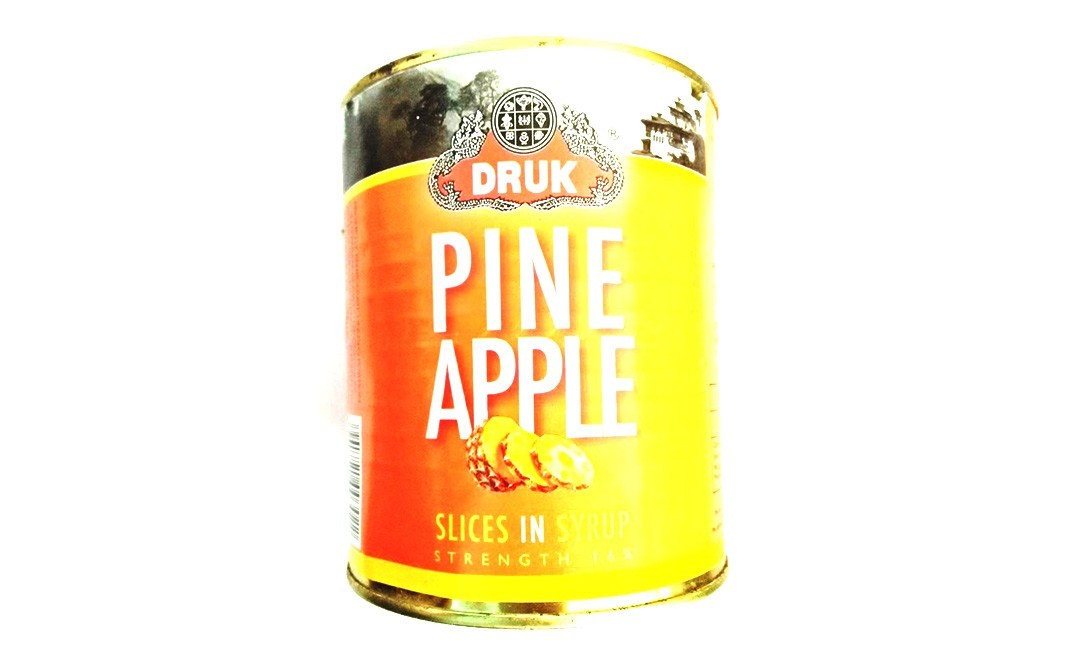 Druk Pine Apple Slices in Syrup    Tin  850 grams